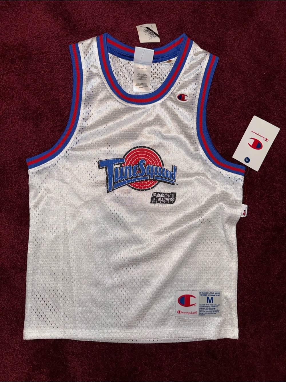 CHAMPION NBA TUNE SQUAD BASKETBALL JERSEY SHIRT #10 LOLA SIZE M NWT Youth